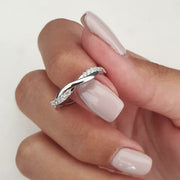 0.20 CT Round Cut Lab Grown Diamond Wedding Band For her Mapple Gems
